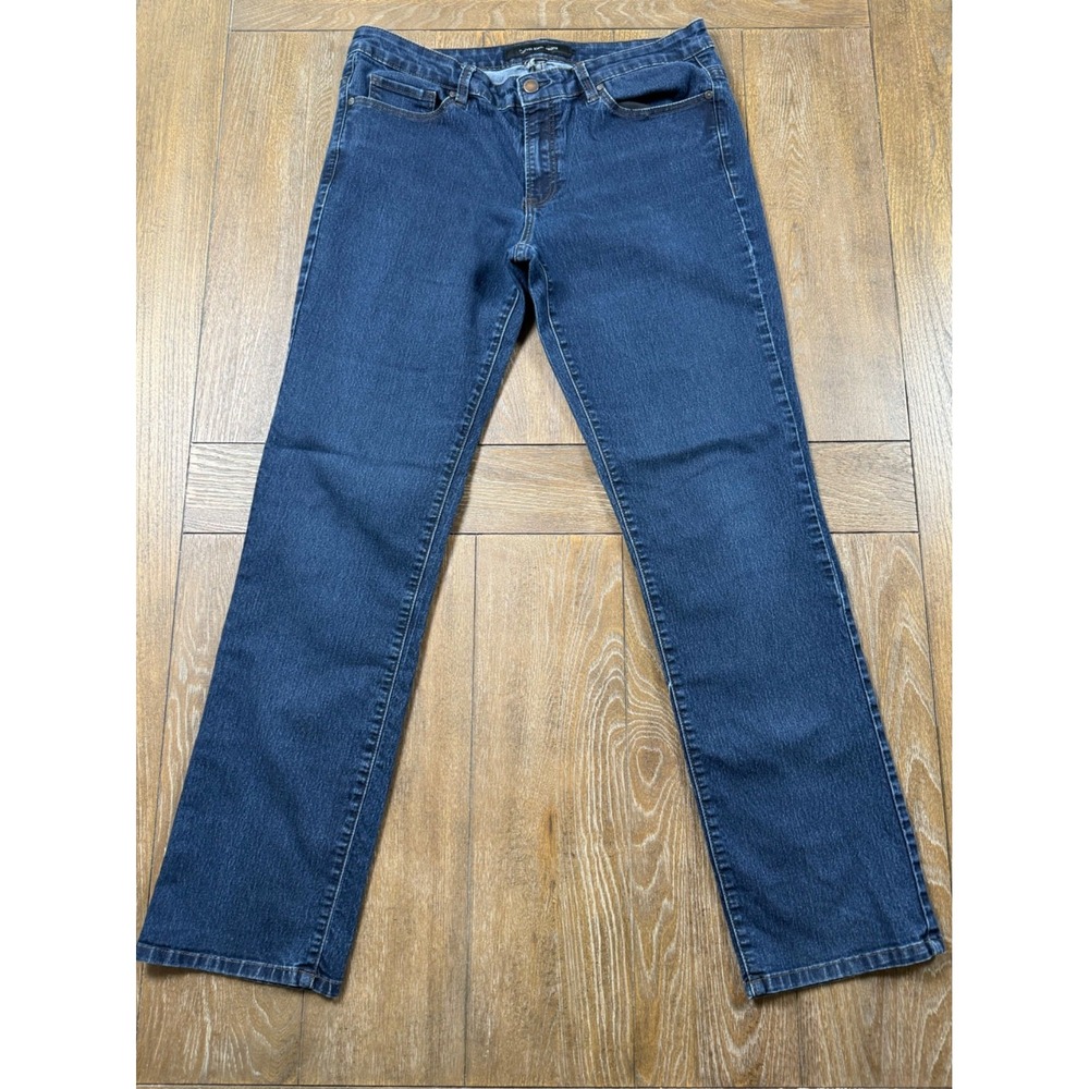Calvin Klein Jeans Womens 10 Blue Bootcut Stretch Denim Mid Rise